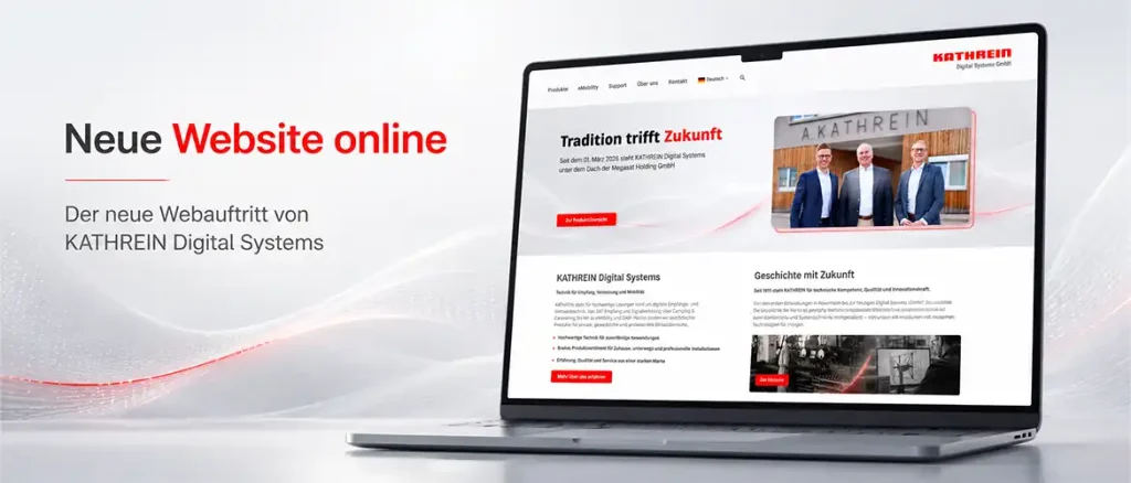 Neben den bewährten Produktbereichen wurde die Website inhaltlich und optisch weiterentwickelt. Produktinformationen, technische Daten, Downloads, Anleitungen und
